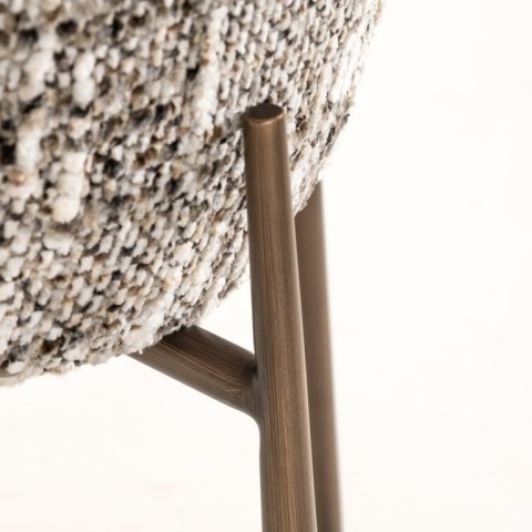 Richmond Interiors RICHMOND krzesło barowe ODARBY brązowe