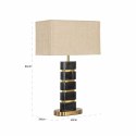 Richmond Interiors RICHMOND lampa stołowa LEVINA czarno-złota