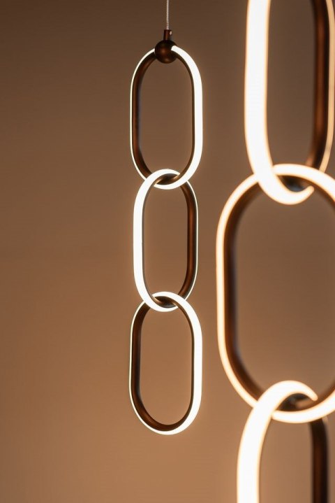 Richmond Interiors RICHMOND lampa wisząca LACEY brązowa