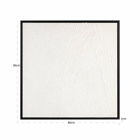 Richmond Interiors RICHMOND obraz JANELL 80x80 cm biały