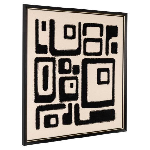 Richmond Interiors RICHMOND obraz SHANITA 105x105 cm biało-czarny