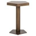 Richmond Interiors RICHMOND stolik HEXA szczotkowane złoto