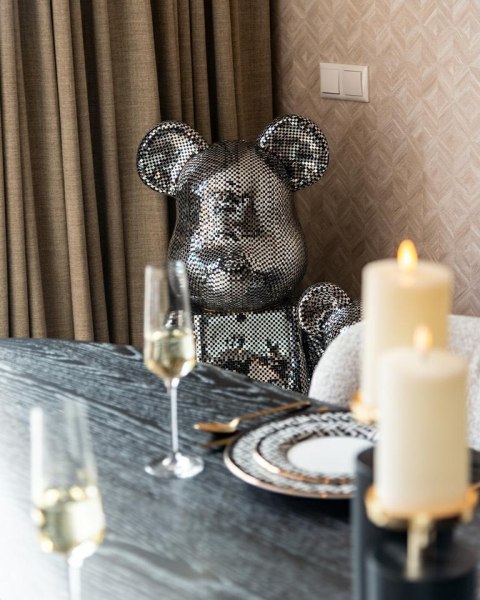 Richmond Interiors RICHMOND dekoracja BEAR L czarna