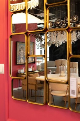 Richmond Interiors RICHMOND lustro ścienne BIRCHE złote