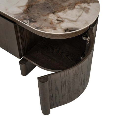 Richmond Interiors RICHMOND szafka RTV LANGFORD brązowa