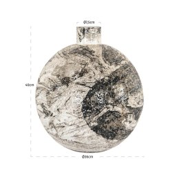 Richmond Interiors RICHMOND wazon DELISHA biały / czarny