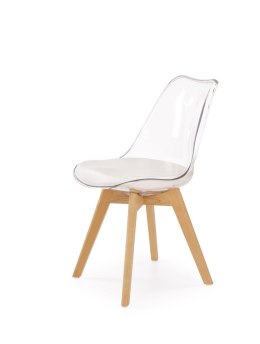 Halmar K246 krzesło bezbarwny / buk Sstelaż drewniany