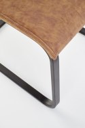 Halmar K265 krzesło czarny / brązowy / dąb miodowy