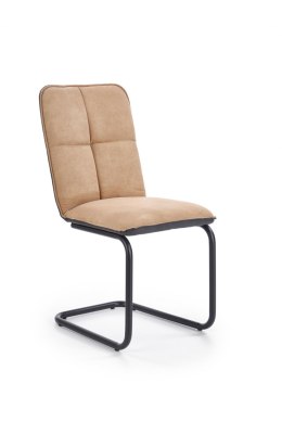 Halmar K268 krzesło jasny brąz / czarny