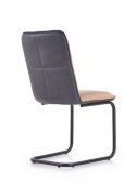 Halmar K268 krzesło jasny brąz / czarny
