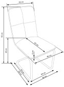 Halmar K268 krzesło jasny brąz / czarny Halmar K268 krzesło jasny brąz / czarny
