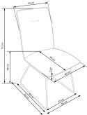 Halmar K270 krzesło ciemny popiel Halmar K270 krzesło ciemny popiel