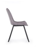 Halmar K279 krzesło popielate / czarne ekoskóra+metal