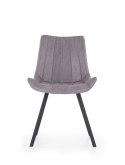 Halmar K279 krzesło popielate / czarne ekoskóra+metal