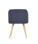 Halmar K288 krzesło granatowe / niebieskie tkanina+stal malowana