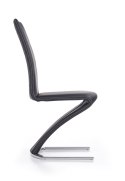 Halmar K291 krzesło Czarny ekoskóra tył pikowany