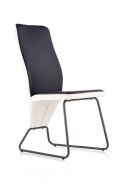 Halmar K300 krzesło tył - biały, przód - czarny, stelaż - super grey Halmar K300 krzesło tył - biały, przód - czarny, stelaż - super grey