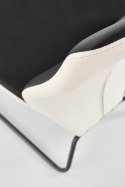 Halmar K300 krzesło tył - biały, przód - czarny, stelaż - super grey Halmar K300 krzesło tył - biały, przód - czarny, stelaż - super grey