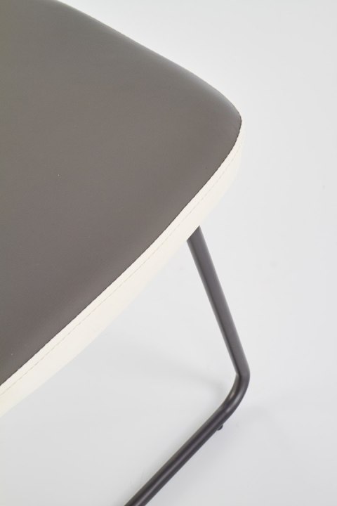 Halmar K300 krzesło tył - biały, przód - popiel, stelaż - super grey Halmar K300 krzesło tył - biały, przód - popiel, stelaż - super grey