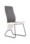 Halmar K300 krzesło tył - biały, przód - popiel, stelaż - super grey Halmar K300 krzesło tył - biały, przód - popiel, stelaż - super grey