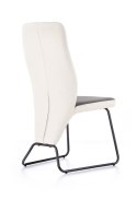 Halmar K300 krzesło tył - biały, przód - popiel, stelaż - super grey Halmar K300 krzesło tył - biały, przód - popiel, stelaż - super grey