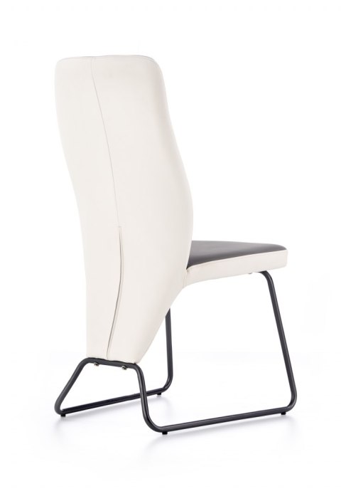 Halmar K300 krzesło tył - biały, przód - popiel, stelaż - super grey Halmar K300 krzesło tył - biały, przód - popiel, stelaż - super grey