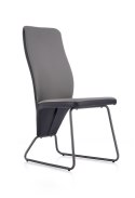Halmar K300 krzesło tył - czarny, przód - popiel, stelaż - super grey