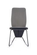 Halmar K300 krzesło tył - czarny, przód - popiel, stelaż - super grey