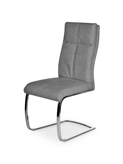 Halmar K345 krzesło popielate tkanina / stal chromowana Halmar K345 krzesło popielate tkanina / stal chromowana