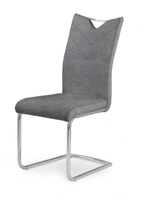 Halmar K352 krzesło popielate tkanina, stal chromowana Halmar K352 krzesło popielate tkanina, stal chromowana