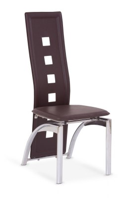 Halmar K4 krzesło ciemny brąz