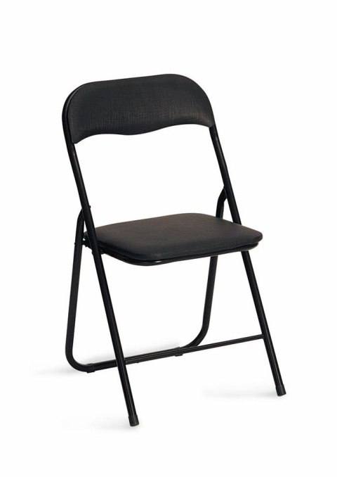 Halmar K5 krzesło czarny składane PVC stal malowana proszkowo Halmar K5 krzesło czarny składane PVC stal malowana proszkowo