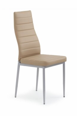 Halmar K70 krzesło do jadalni jasny brąz ekoskóra/stelaż metal