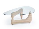 Halmar ława KAREN dąb sonoma-MDF laminat, szkło Halmar ława KAREN dąb sonoma-MDF laminat, szkło