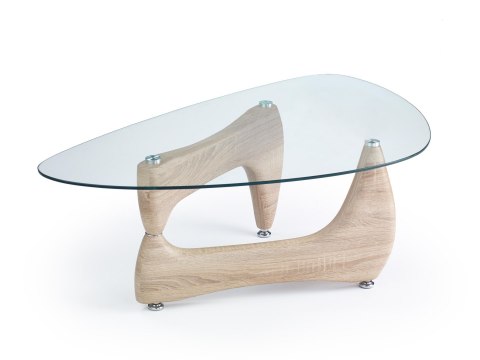 Halmar ława KAREN dąb sonoma-MDF laminat, szkło Halmar ława KAREN dąb sonoma-MDF laminat, szkło