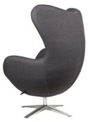 D2.DESIGN Fotel Jajo Soft wełna szary JA-2702 z przeszyciem D2.DESIGN Fotel Jajo Soft wełna szary JA-2702 z przeszyciem