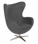 D2.DESIGN Fotel Jajo Soft wełna szary JA-2702 D2.DESIGN Fotel Jajo Soft wełna szary JA-2702