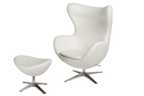D2.DESIGN Fotel Jajo Soft z podn. sk. eko 506 biały D2.DESIGN Fotel Jajo Soft z podn. sk. eko 506 biały