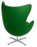 D2.DESIGN Fotel Jajo zielony kaszmir 20 Premium