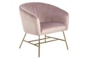 ACTONA Fotel Ramsey VIC dusty rose/gold