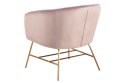 ACTONA Fotel Ramsey VIC dusty rose/gold