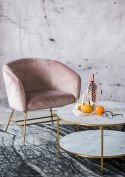 ACTONA Fotel Ramsey VIC dusty rose/gold