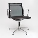D2.DESIGN Fotel konf. CH1081T,czarna siateczka,chr D2.DESIGN Fotel konf. CH1081T,czarna siateczka,chr