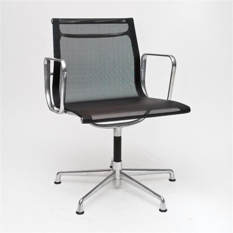 D2.DESIGN Fotel konf. CH1081T,czarna siateczka,chr D2.DESIGN Fotel konf. CH1081T,czarna siateczka,chr