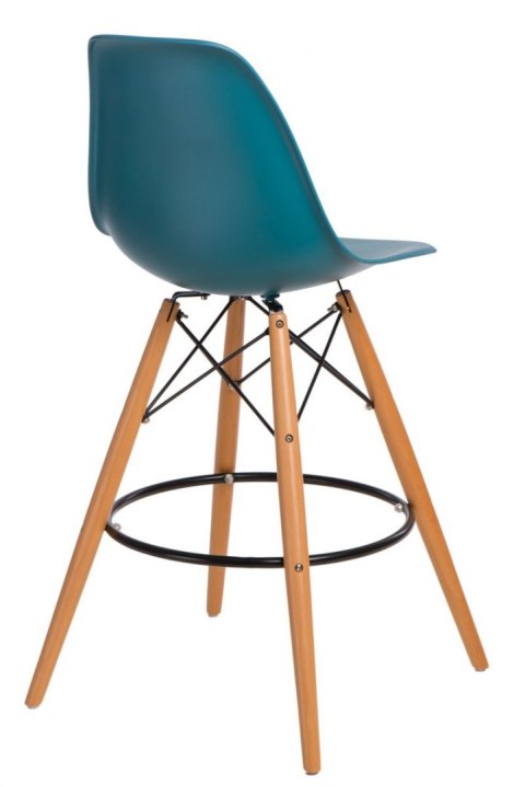D2.DESIGN Hoker Krzesło barowe P016W PP navy green zielony tworzywo PP podstawa drewniana stabilne wygodne i lekkie D2.DESIGN Hoker Krzesło barowe P016W PP navy green zielony tworzywo PP podstawa drewniana stabilne wygodne i lekkie