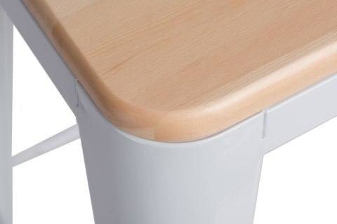 D2.DESIGN Hoker Paris Wood 65cm biały sosna natura D2.DESIGN Hoker Paris Wood 65cm biały sosna natura