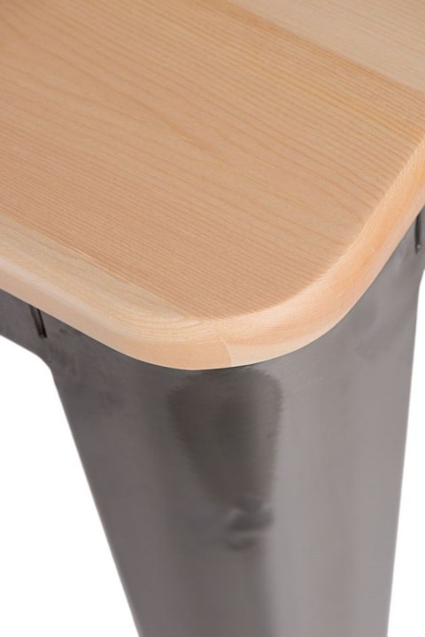 D2.DESIGN Hoker Paris Wood 75cm metal sosna natura D2.DESIGN Hoker Paris Wood 75cm metal sosna natura