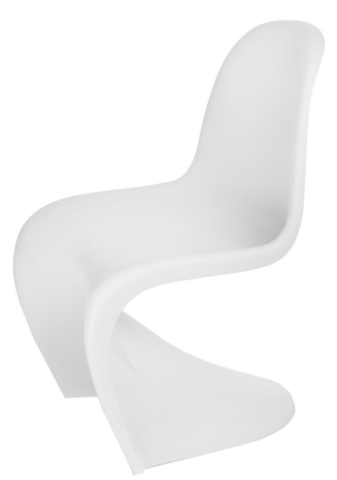 D2.DESIGN Krzesło Balance PP białe tworzywo PP nowoczesnr stabilne i wygodne kształt litery S D2.DESIGN Krzesło Balance PP białe tworzywo PP nowoczesnr stabilne i wygodne kształt litery S