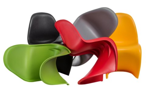 D2.DESIGN Krzesło Balance tworzywo PP zielone, kształt litery S, można sztaplować D2.DESIGN Krzesło Balance tworzywo PP zielone, kształt litery S, można sztaplować