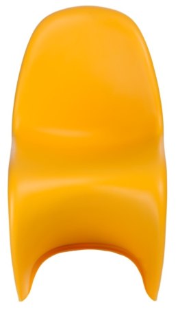 D2.DESIGN Krzesło Balance PP żółte tworzywo można sztaplować w kształcie litery S stabilne i wygodne